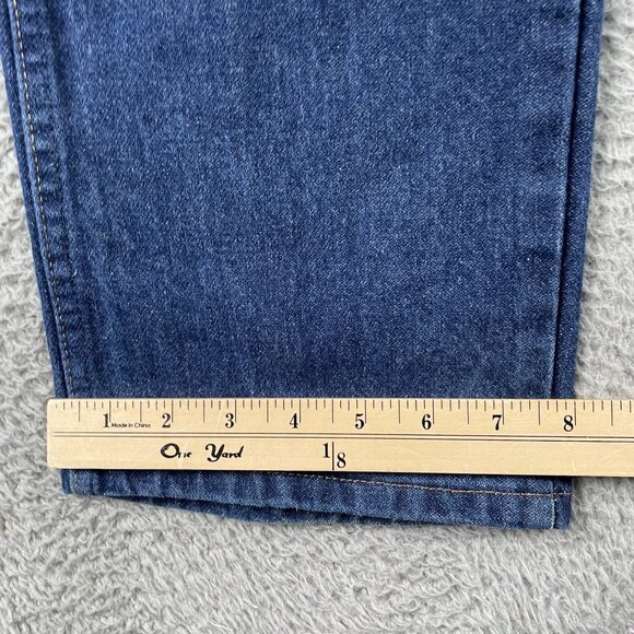 VTG Wrangler Jeans Mens 29x32 Cowboy Cut Slim Dark Wash Denim 936PWD - Picture 6 of 8